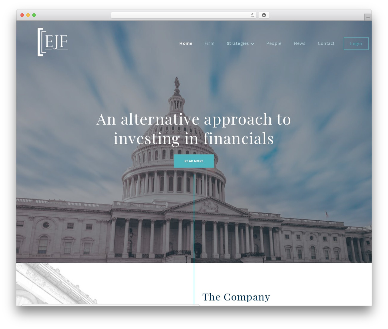 EJF Capital theme WordPress - ejfcap.com