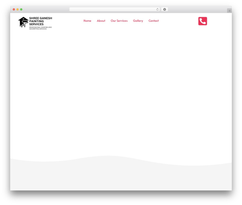 Exqute WordPress theme - shreeganeshpainting.com