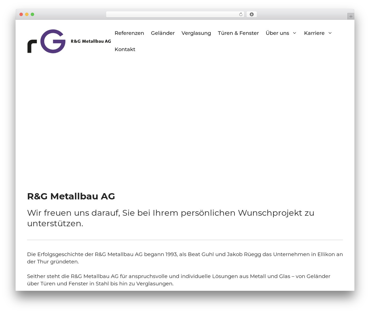 GeneratePress WordPress website theme - rg-metallbau.ch