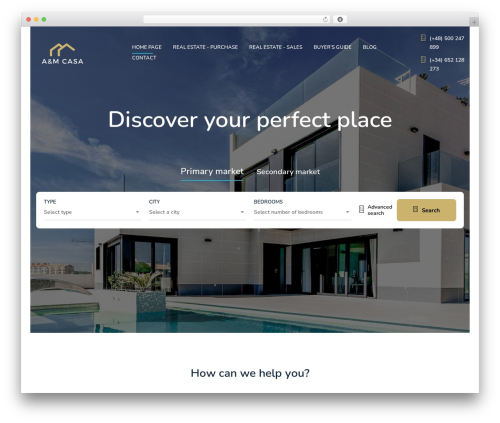 Wp realestate WordPress plugin - www.amcasa.eu