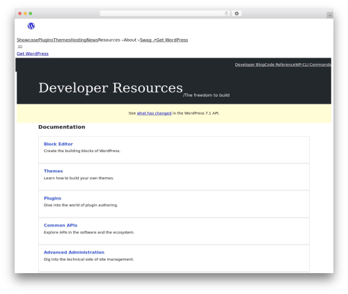 WordPress.org Parent Theme, 2021 edition WordPress theme - developer.wordpress.org