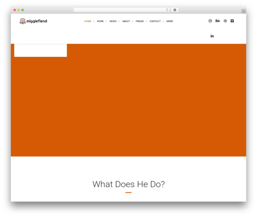 Ut portfolio WordPress plugin - migglefiend.com