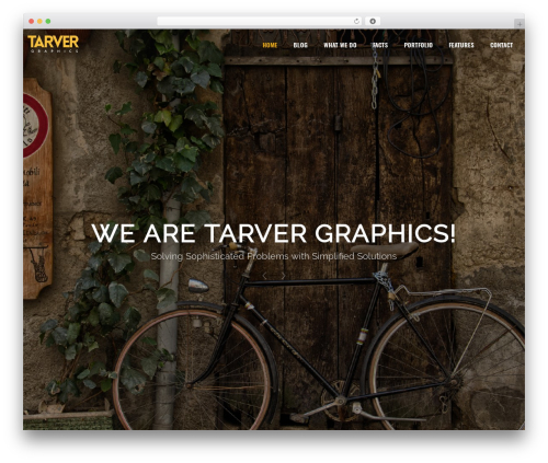 WordPress theme North - tarvergraphics.com