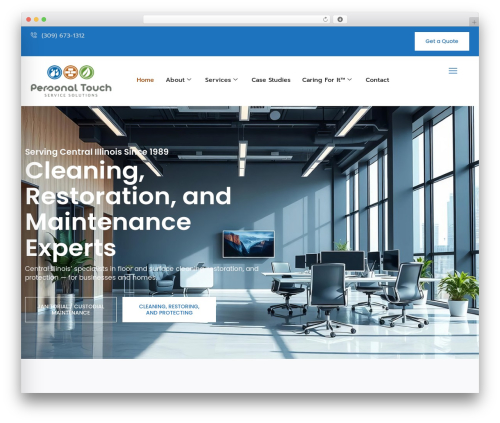 WordPress theme Production Pro - thepersonaltouchsolution.com