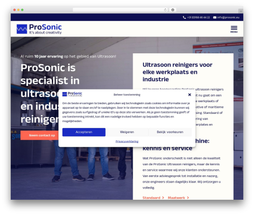 WordPress website theme ProSonic Theme - prosonic.eu