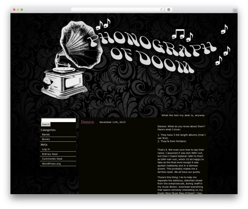 WP theme WordPress Theme Generator - phonographofdoom.com