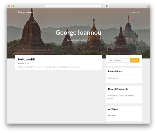 Adaptable Notes WordPress theme - ioannougeorge.co.uk