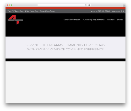 addaxtactical theme WordPress - addaxtactical.com