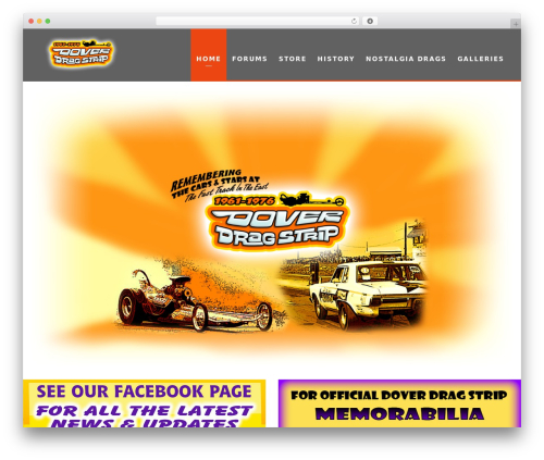 BigSlam WordPress theme - doverdragstrip.com