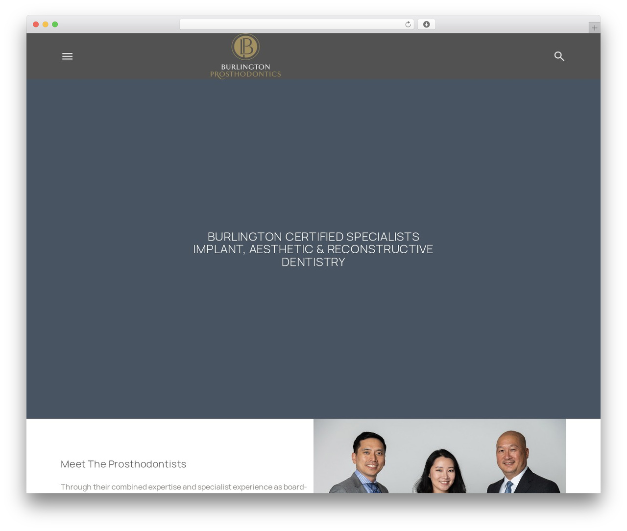 Child Theme Beta WordPress theme - burlingtonprosthodontics.com