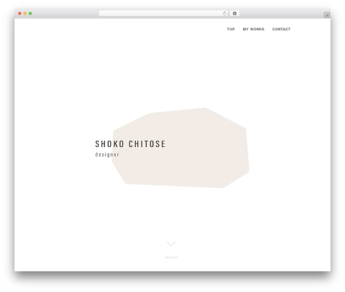 chitose WordPress theme - shokochitose.com