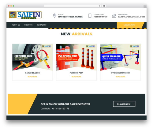 ConstructorOne premium WordPress theme - saifinsafety.com