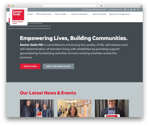 Divi WP theme - eastersealspei.org