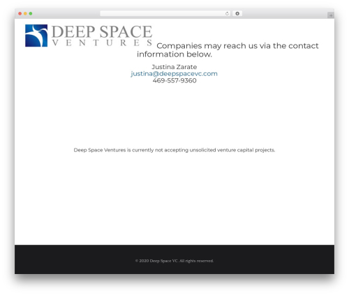 Dylan WP WordPress theme - deepspacevc.com