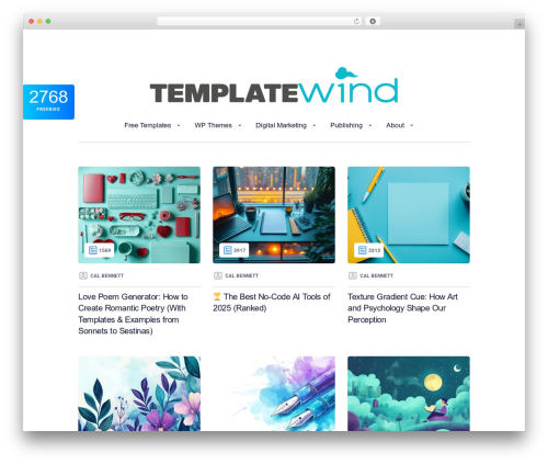 Fribba WordPress theme - templatewind.com