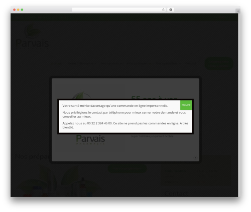Physio-qt WordPress theme - pharmacieparvais.com