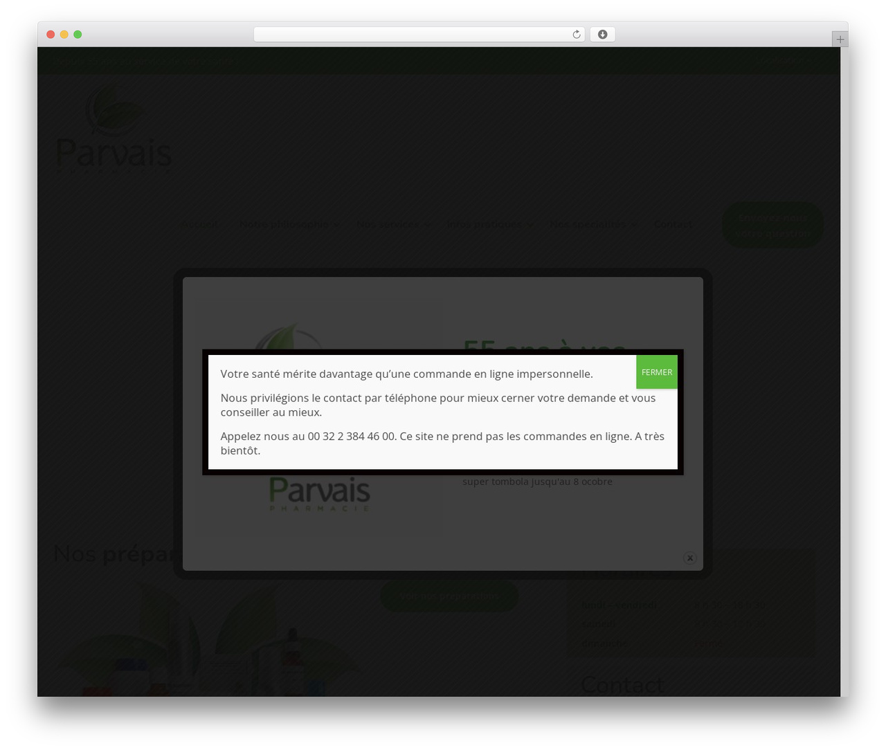 Physio-qt WordPress theme - pharmacieparvais.com