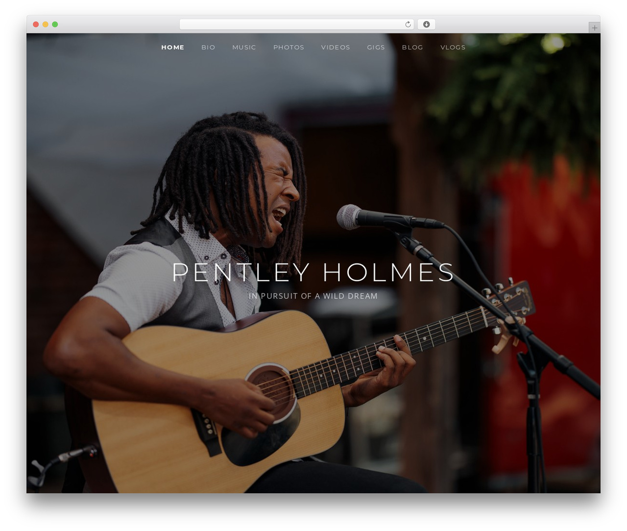 Theme WordPress Obsidian - pentleyholmes.com