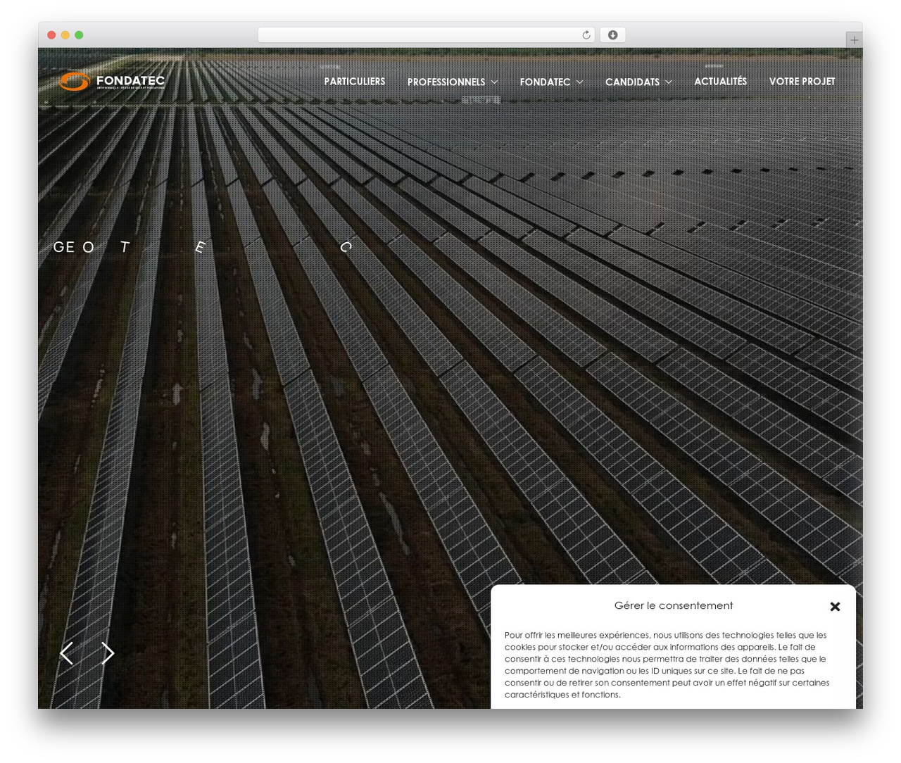 Theme WordPress Interiar - fondatec.fr