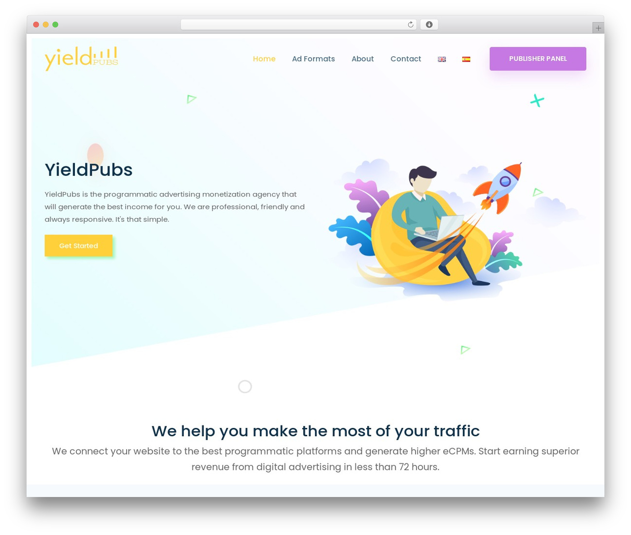 Theme WordPress StartNext - yieldpubs.com