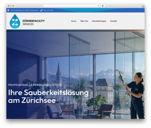 WordPress theme Cleanu - zueriseefacility-services.ch