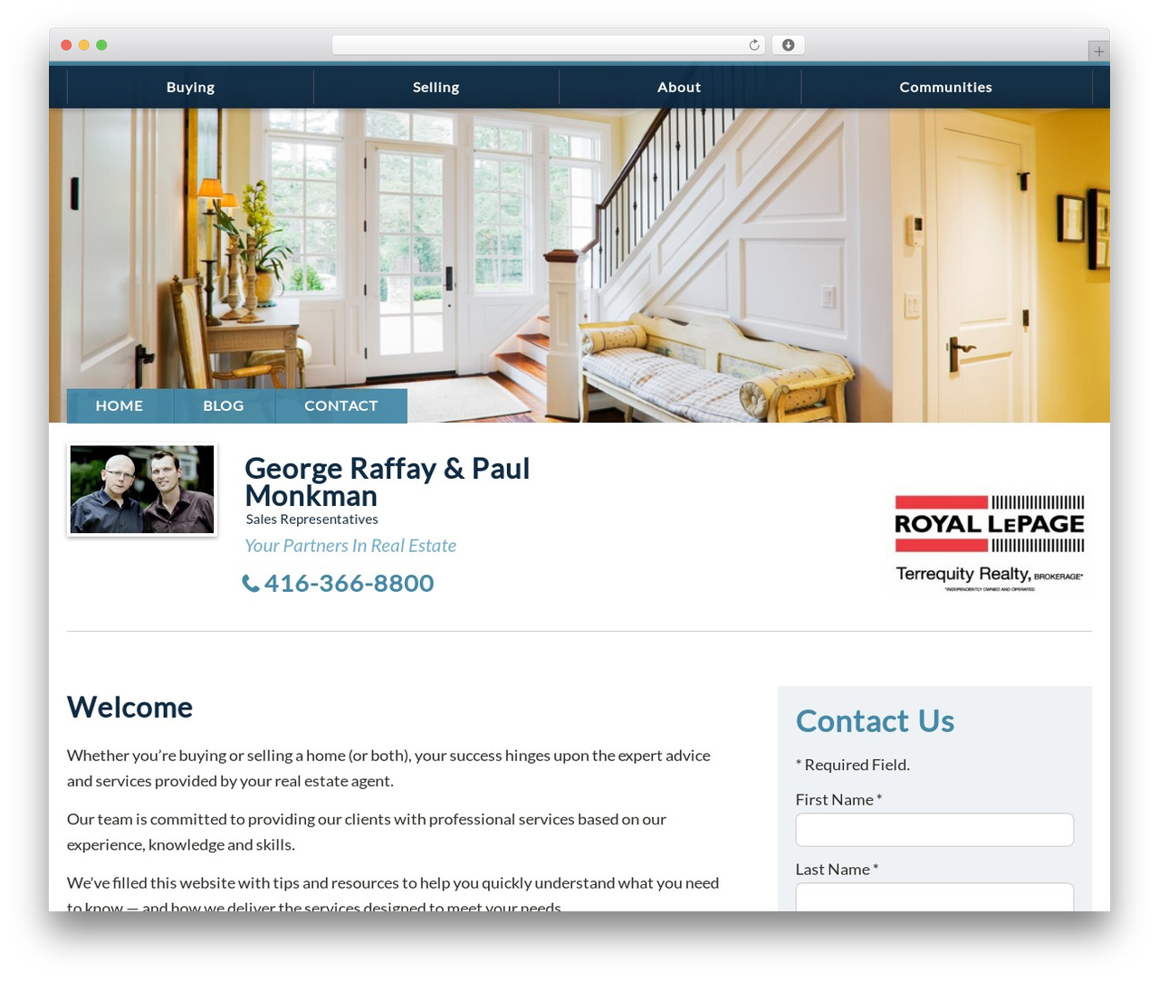WordPress theme IXACT Framework - danforthvillagehome.com