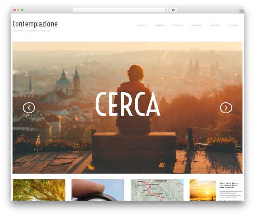 WordPress website theme cherry - contemplazione.com