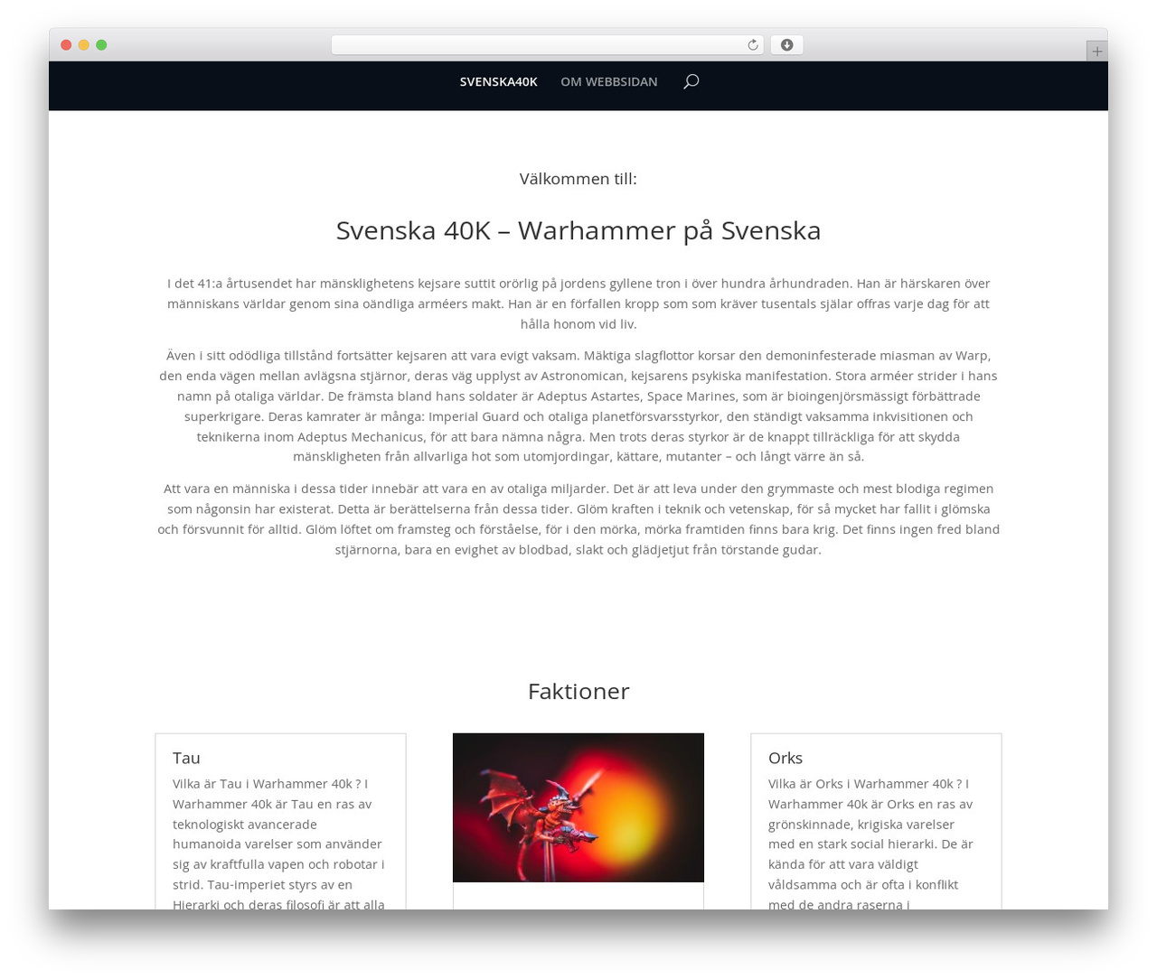 Divi WordPress theme - svenska40k.se Divi WordPress theme - svenska40k.se