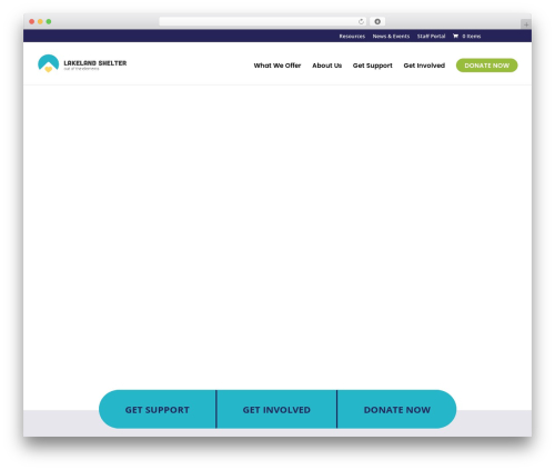 Divi WordPress theme - lakelandshelter.org