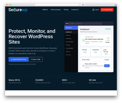 Securewp theme WordPress - securewp.net