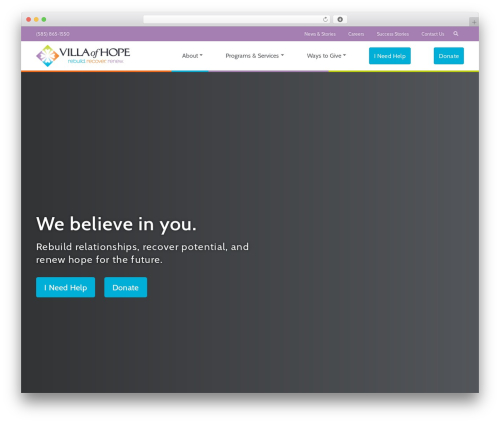 webSURGE Bootstrap WordPress theme - villaofhope.org