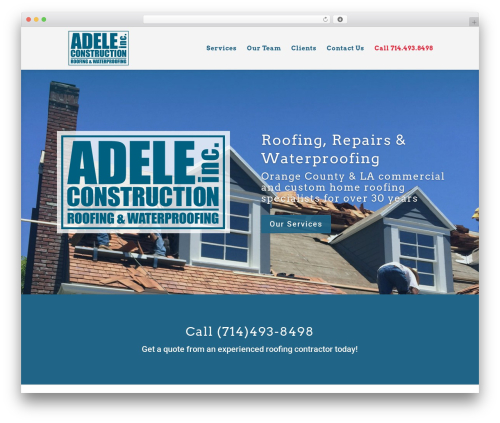 Adele-Theme theme WordPress - adeleroofing.com