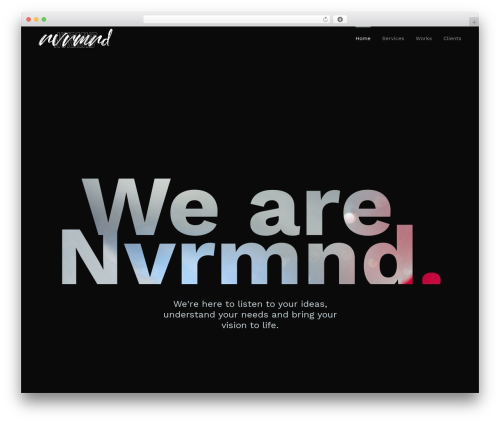 Basix WordPress theme - www.nvrmnd.me