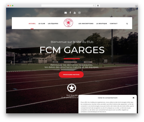 BigSlam WordPress theme - fcmgarges.com