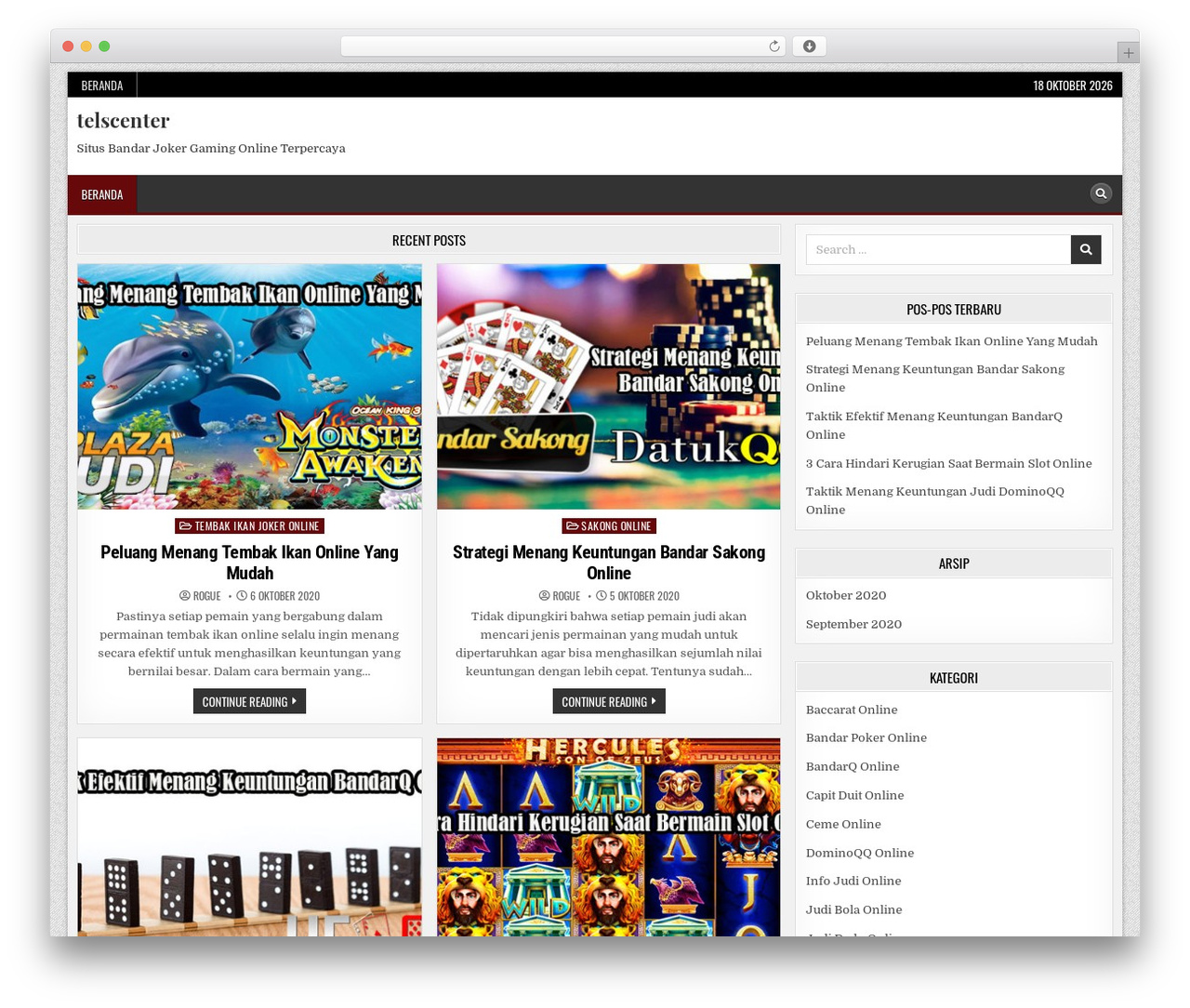 BoldWP WordPress theme - telscenter.org