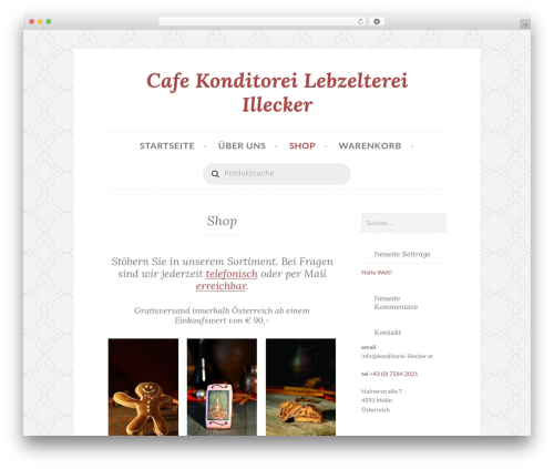Button free WP theme - konditorei-illecker.at