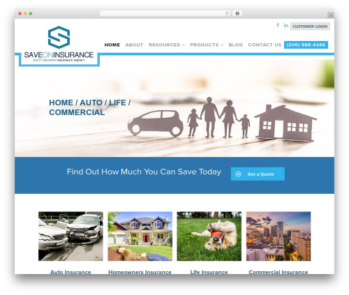 Create theme WordPress - saveoninsurance.com