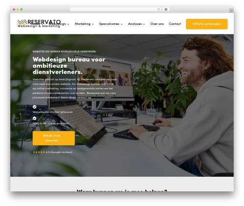 Divi WordPress theme - www.reservato.online