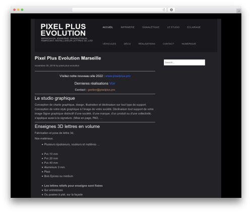 Dusky theme WordPress - pixelplus.pro