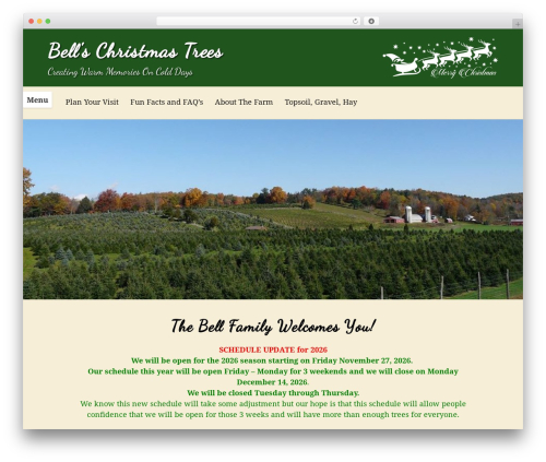 Embla WordPress theme - bellschristmastrees.com