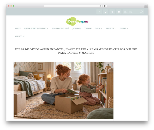 Extra theme WordPress - decopeques.com