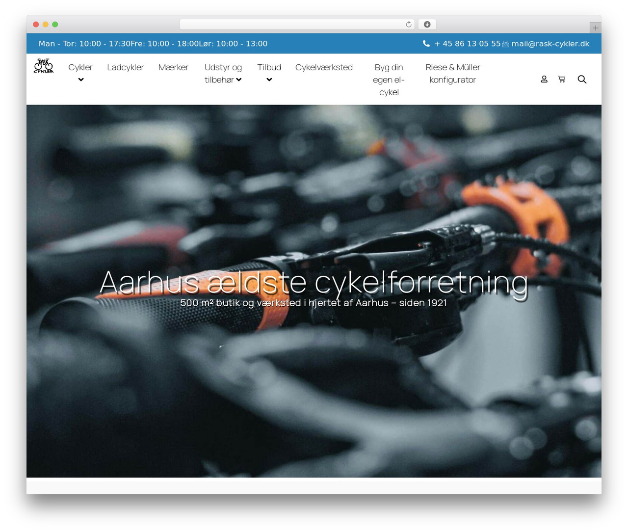 Hello Elementor WordPress theme - rask-cykler.dk