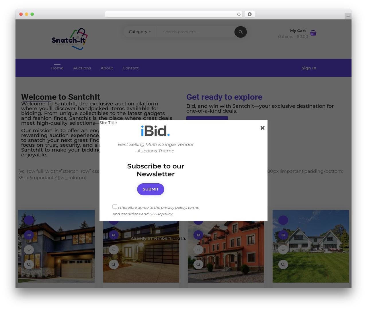 iBid WordPress theme - snatchauctions.com iBid WordPress theme - snatchauctions.com