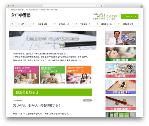 Lightning skin pale WordPress plugin - nagatajuku.com