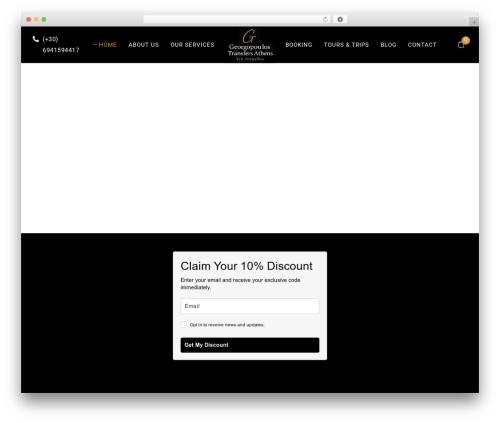 LimoDrive WordPress theme - georgopoulostransfers.gr