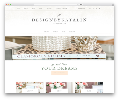 Market Theme WordPress page theme - designbykatalin.com