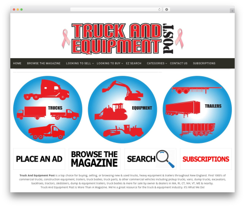 Multicommerce Pro premium WordPress theme - truckandequipmentpost.com