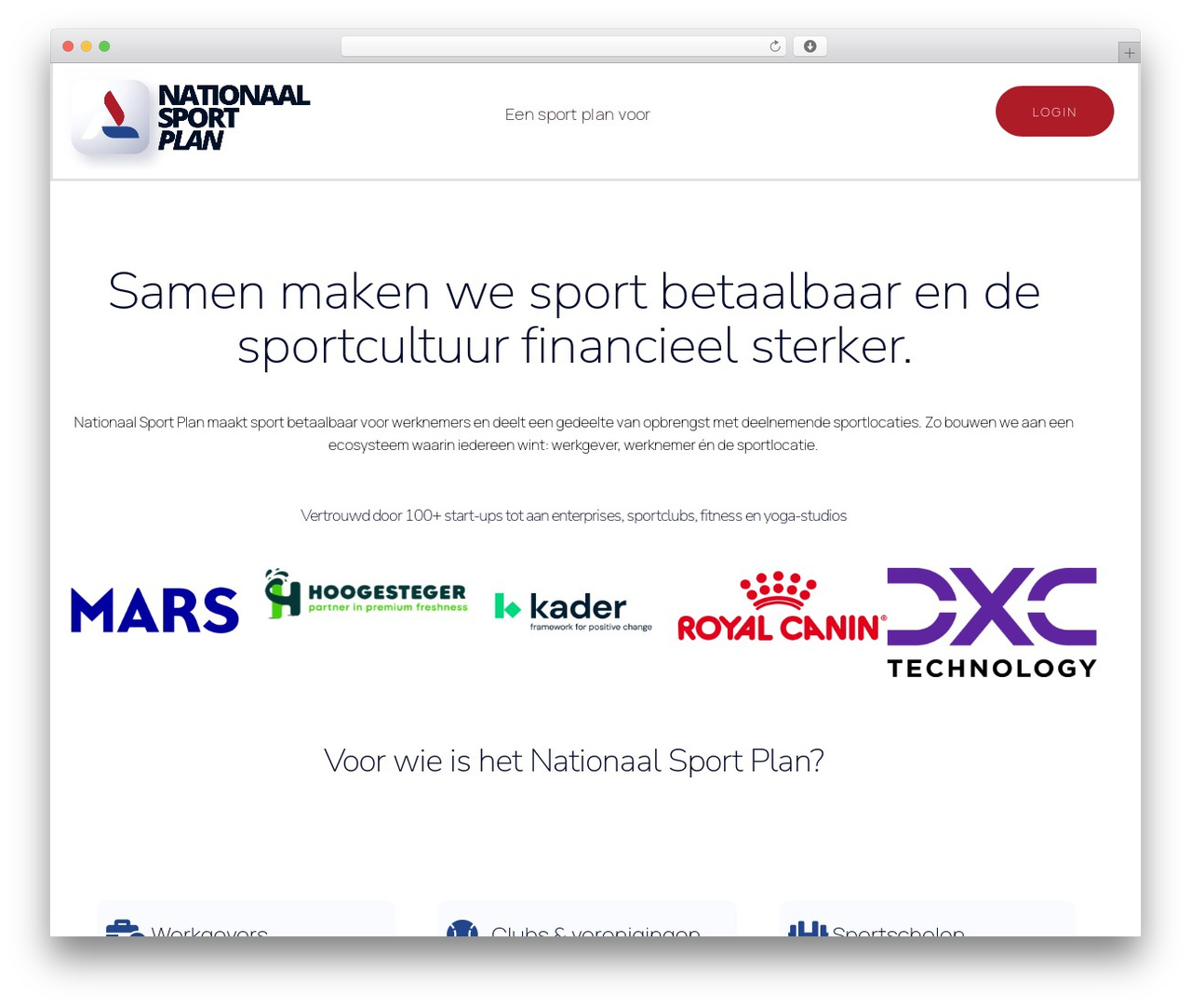 Sequoia WordPress theme - nationaalsportplan.nl