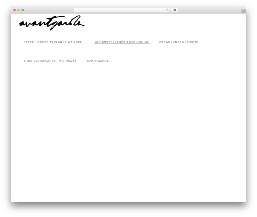 Solene WordPress page theme - avantgarde-hochzeiten.de