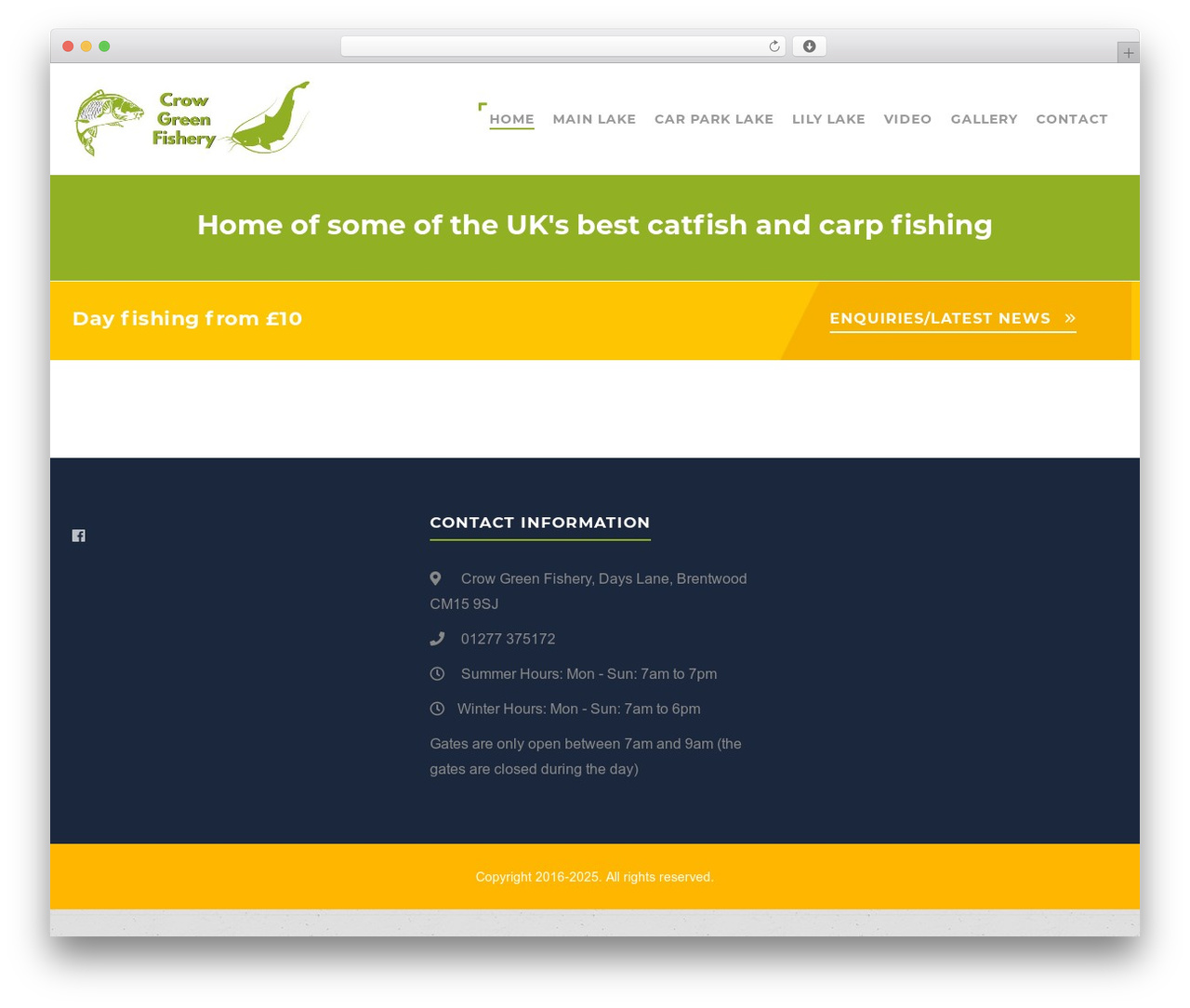 Structure best WordPress theme - crowgreen-fishery.co.uk